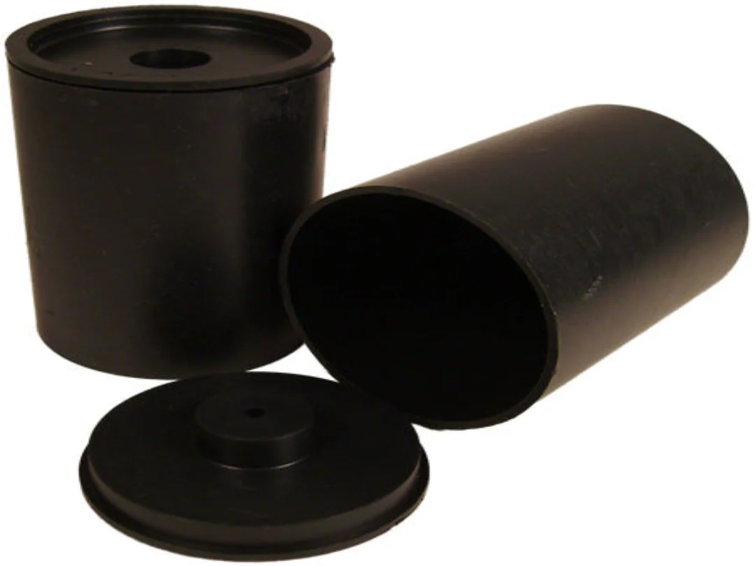 #5 Plastic Shell (2 Inch Cylinder Shell) (3/32 Inch Lid) 12 Set