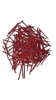 Red American Visco 2" Pre Cut